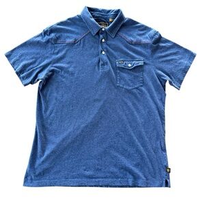 Howler Brothers Ranchero Polo Mens Large Pearl Snap Western